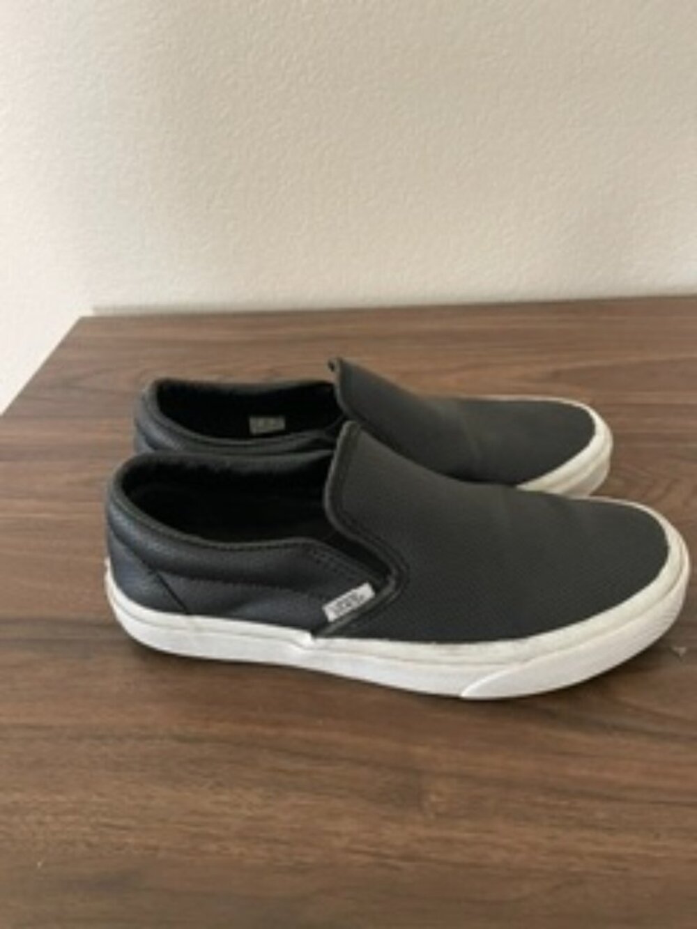 Vans Black Slip on Loafers
